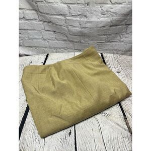 Talbot's Dress Pants Flat Front Side Zip Tan Wool Blend Lined Career‎ Sz 10